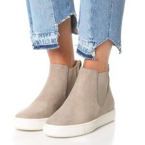 NIB Vince Newlyn Suede High-Top Slip On Sneakers Straw(Beige) 5.5,6.5,8.5,9.5